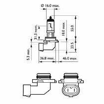 AMOLUX 106 - LAMPARA HB-4 12V 55W USA P22D