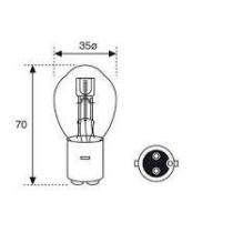 AMOLUX 399 - LAMPARA BOSCH 12V 35/35W BA20D