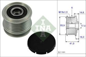 INA 535001010 - POLEA LIBRE ALTERNADOR TURISMO