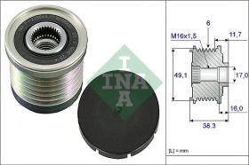 INA 535003010 - POLEA LIBRE ALTERNADOR TURISMO