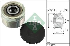 INA 535003910 - POLEA LIBRE ALTERNADOR TURISMO