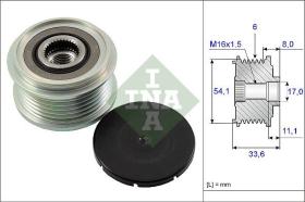 INA 535005910 - POLEA LIBRE ALTERNADOR TURISMO