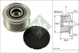 INA 535006210 - POLEA LIBRE ALTERNADOR TURISMO