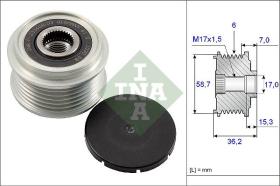 INA 535009810 - POLEA LIBRE ALTERNADOR TURISMO