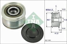 INA 535010110 - POLEA LIBRE ALTERNADOR TURISMO