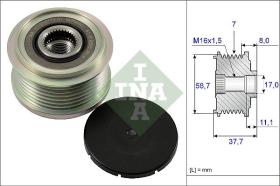 INA 535012810 - POLEA LIBRE ALTERNADOR TURISMO