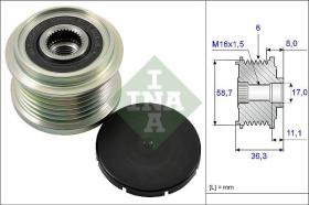 INA 535016010 - POLEA LIBRE ALTERNADOR TURISMO