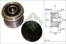 INA 535020310 - POLEA LIBRE ALTERNADOR TURISMO