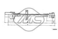 METALCAUCHO 81733 - CABLE CUENTAKILOMETROS FIESTA (SENZ