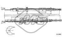 METALCAUCHO 81778 - CABLE FRENO SIERRA ALL EXC.6CYL-4X4