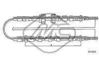 METALCAUCHO 81781 - CABLE FRENO ESCORT ALL