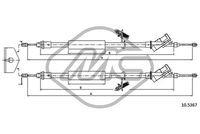 METALCAUCHO 81828 - CABLE FRENO FOCUS IIALL (DRUM BRAKE