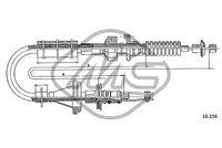 METALCAUCHO 81926 - CABLE EMBRAGUE ACCORD