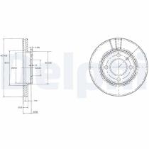 DELPHI BG2109 - DISCO DE FRENO