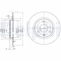 DELPHI BG2355 - DISCO DE FRENO