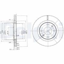 DELPHI BG2387 - DISCO DE FRENO