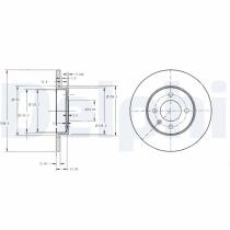 DELPHI BG2454 - DISCO DE FRENO