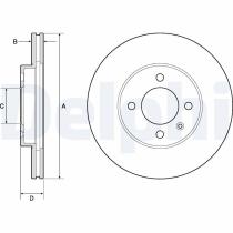 DELPHI BG2455 - DISCO DE FRENO