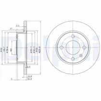 DELPHI BG2910 - DISCO DE FRENO