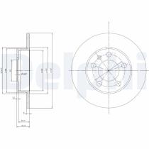 DELPHI BG3034 - DISCO DE FRENO