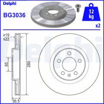 DELPHI BG3036 - DISCO DE FRENO