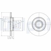 DELPHI BG3416 - DISCO DE FRENO