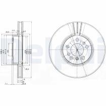 DELPHI BG3628 - DISCO DE FRENO