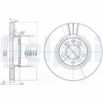 DELPHI BG3696 - DISCO DE FRENO