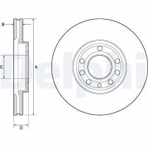 DELPHI BG3713 - DISCO DE FRENO