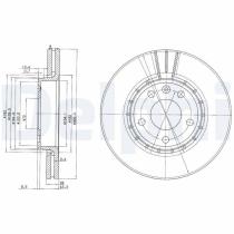 DELPHI BG3768 - DISCO DE FRENO