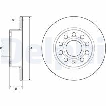 DELPHI BG3834 - DISCO DE FRENO