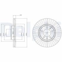 DELPHI BG3835 - DISCO DE FRENO