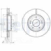 DELPHI BG3861 - DISCO DE FRENO