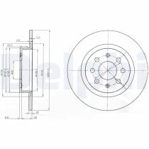 DELPHI BG3945 - DISCO DE FRENO