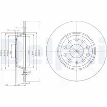 DELPHI BG3954 - DISCO DE FRENO