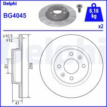 DELPHI BG4045 - DISCO DE FRENO