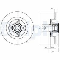 DELPHI BG9032RS - DISCO DE FRENO