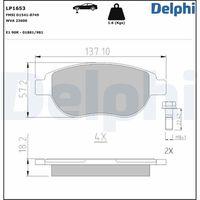 DELPHI LP1653 - PASTILLA DE FRENO