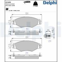 DELPHI LP1699 - PASTILLA DE FRENO