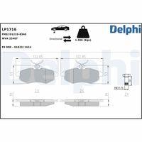 DELPHI LP1716 - PASTILLA DE FRENO