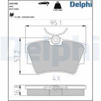 DELPHI LP1745 - PASTILLA DE FRENO