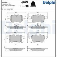 DELPHI LP1861 - PASTILLA DE FRENO