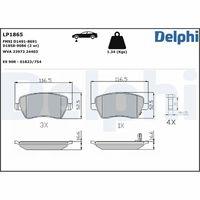 DELPHI LP1865 - PASTILLA DE FRENO