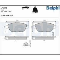 DELPHI LP1990 - PASTILLA DE FRENO