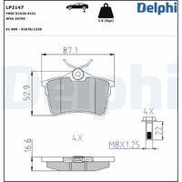 DELPHI LP2147 - PASTILLA DE FRENO