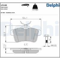 DELPHI LP2180 - PASTILLA DE FRENO