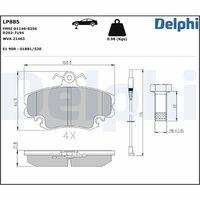 DELPHI LP885 - PASTILLA DE FRENO