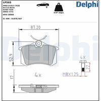 DELPHI LP565 - PASTILLA DE FRENO