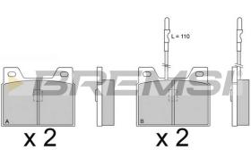 BREMS BP2066 - PASTIGLIE FRENO - BRAKE PADS