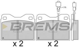 BREMS BP2098 - PASTIGLIE FRENO - BRAKE PADS